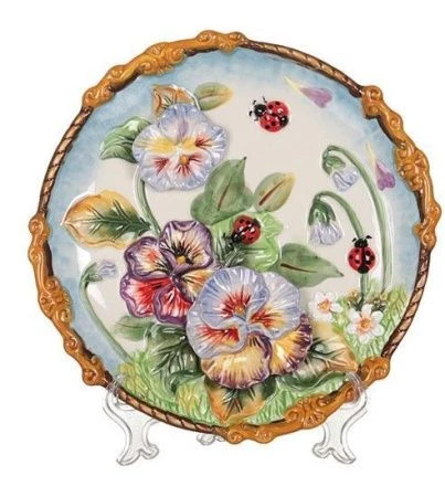 яяяТарелка декоративная керамика 21см Весна (24)