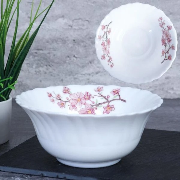 Салатник 300мл 12,5см стеклокерамика САКУРА LHBW-50XN (7196) (6/72)