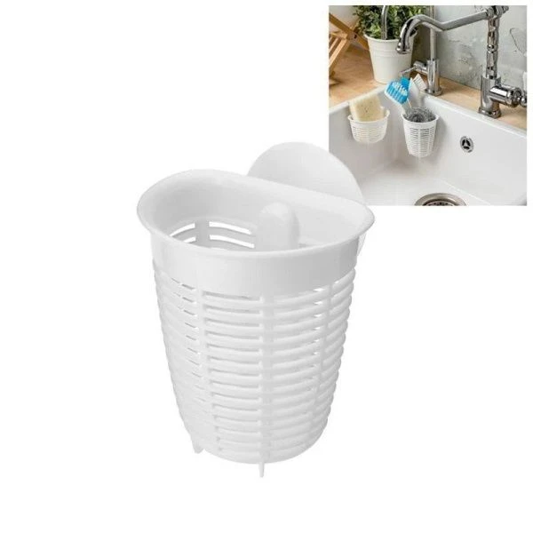 Держатель подвесной на присоске 90*82*105мм HELPER белый (24)