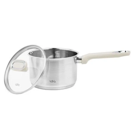 Сотейник 2,1л нерж.сталь ФЛОРА стекл.крышка 16см, капс.индукц.дно LR03-24 (4)