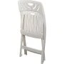 Стул складной 460*500*820мм пластик Decorona DeRiviera белый рассвет (max нагр. 100кг)(18)