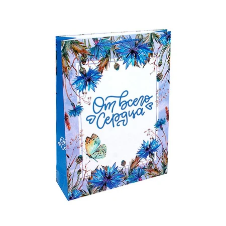 Пакет бумажный 33*45*10см вертикальный От всего сердца 22/1107 (12/144)