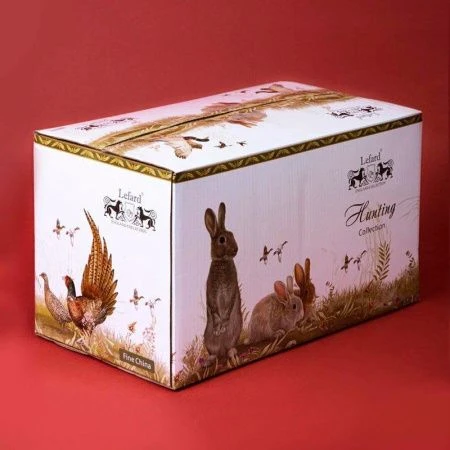 Чайный набор 14пр фарфор ОХОТА на 6 персон 300мл (4)