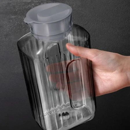 Кувшин 2л 12,9*8,5*26см пластик TREND серый металлик (9)