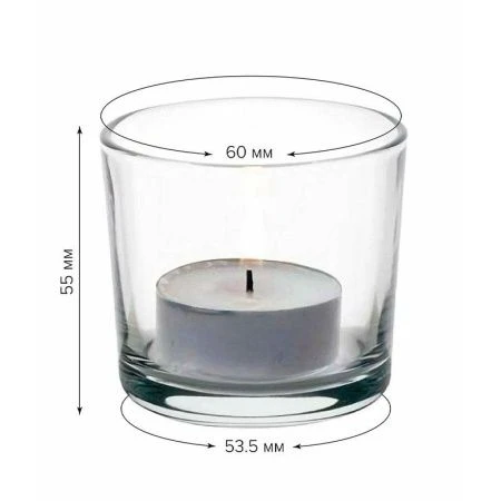 Подсвечник набор 6шт 55мм стекло АЛАНИЯ 54119B (8)