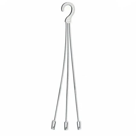 Подвес для кашпо пластик белый (1)