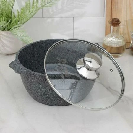 Кастрюля 3л алюминий АП PREMIUM GREY стекл.крышка 22см (6) Кастрюля 3л алюминий АП PREMIUM GREY стекл.крышка 22см (6)