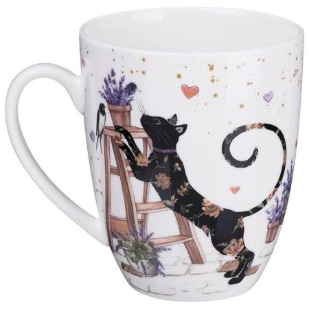 Столовый набор 16пр на 4 персоны фарфор ЛАВАНДОВЫЕ КОТЫ (2)