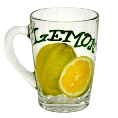 Кружка 300мл стекло Капучино ЛИМОН (20)