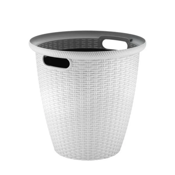 Кашпо напольное 50л 47см пластик Rattan с внутренним горшком 27л утренний туман (1) Кашпо напольное 50л 47см пластик Rattan с внутренним горшком 27л утренний туман (1)