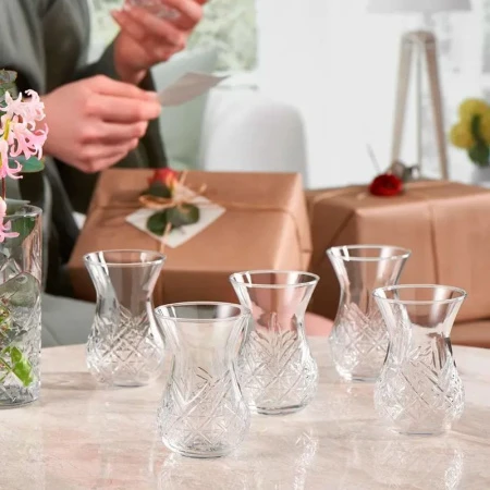 Чайный набор 12пр стекло ТАЙМЛЕСС на 6 персон 170мл (4)