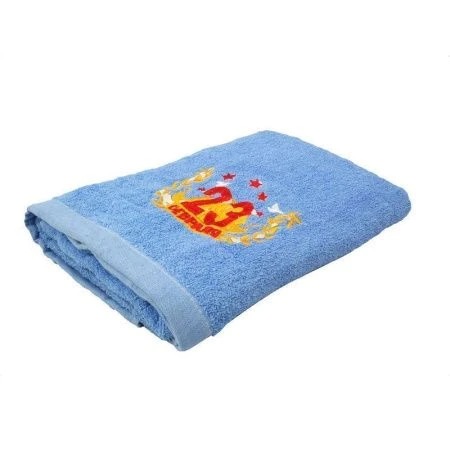 яяяПолотенце махровое 50*90см 23 февраля голубое арт. А19