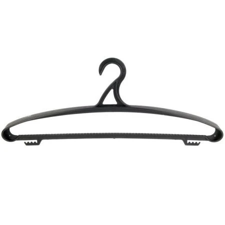 Вешалка-плечики р.48-50 пластик черная ПУ-002Х  (85)