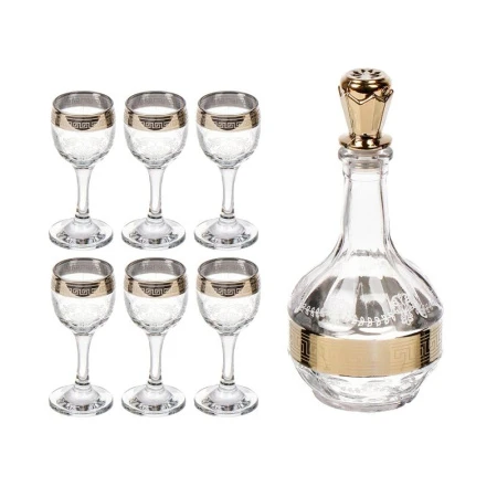 Набор барного стекла 7пр (графин, 6 рюмок)