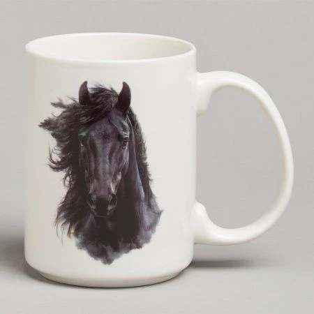 Кружка 500мл фарфор ЛОШАДЬ (12/36)