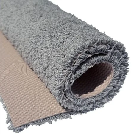 Коврик в ванную 40*60см полиэстер/латекс Нанохлопок пепельный