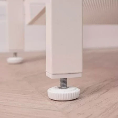 Столик прикроватный 47*49*30см металл ТОРОНТО 12Л каркас белый, столешница ЛДСП (1)