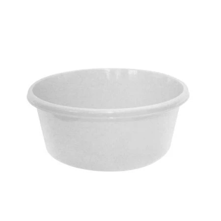 Таз 14л 40,5*15,2*40,5см пластик белый круглый (5)