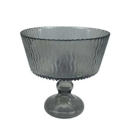 Ваза сервировочная 16см стекло Retro Grey на ножке 14049А/G (4)