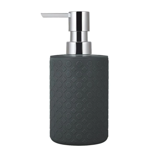 Дозатор для жидкого мыла 175мл 9*7,8*17см пластик BLACK (16)