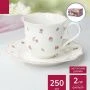 Чайный набор 2пр фарфор French rose на 1 персону 250мл FRR-03 (24)