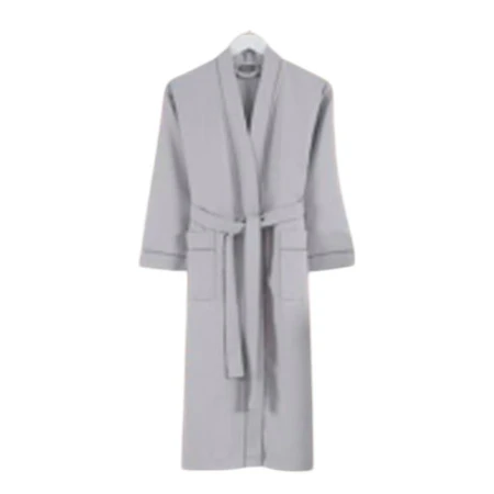 Халат-кимоно вафельное пике 100% хлопок DAMA XXL серый