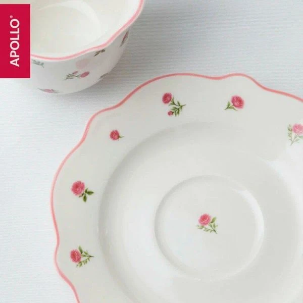 Чайный набор 2пр фарфор French rose на 1 персону 250мл FRR-03 (24)