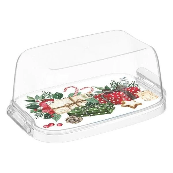 Масленка 16*10*7см пластик ИГРУШКИ с декором бесцветный (16) 223138801/00