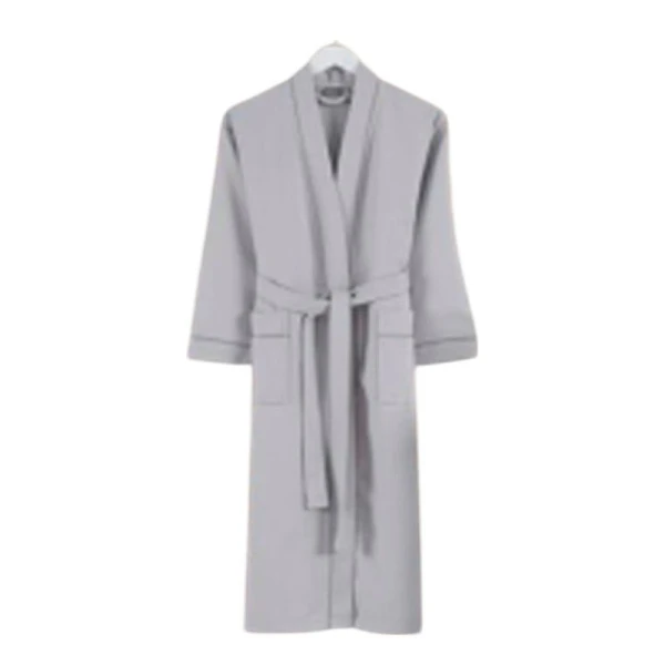 Халат-кимоно вафельное пике 100% хлопок DAMA XXL серый