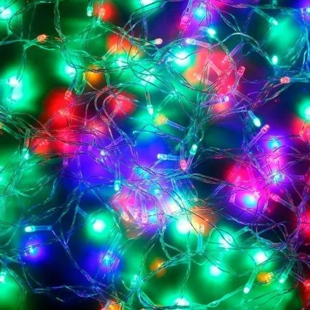 Гирлянда эл 14м 180 LED вьюн мультицвет 8 реж ПВХ прозрачный 220В СНОУ БУМ
