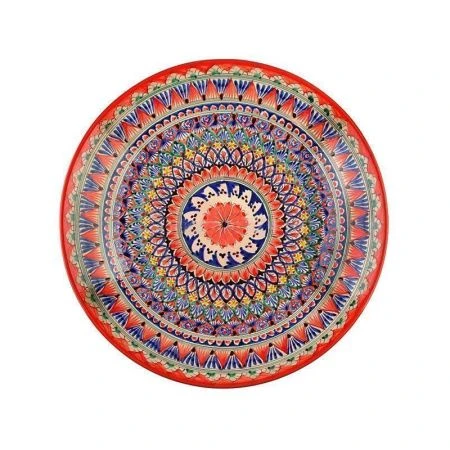 Блюдо (ляган) 28см керамика красный (22)