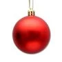 Набор новогодних красных и золотых матовых ёлочных шаров "Бархат" 8 см  (4 шт.) НУ-6984