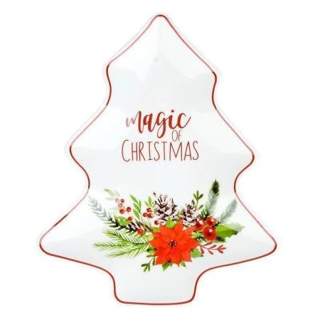 Тарелка фигурная Magic of christmas 17,5х21,5х2.5см
