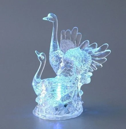 яяяФигурка ЛЕБЕДЬ h=12см световая (120) яяяФигурка ЛЕБЕДЬ h=12см световая (120)