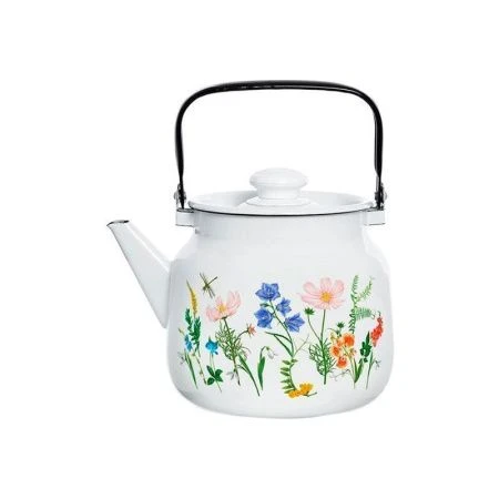 Чайник 3,5л эмаль ЛУГОВЫЕ ЦВЕТЫ (4)
