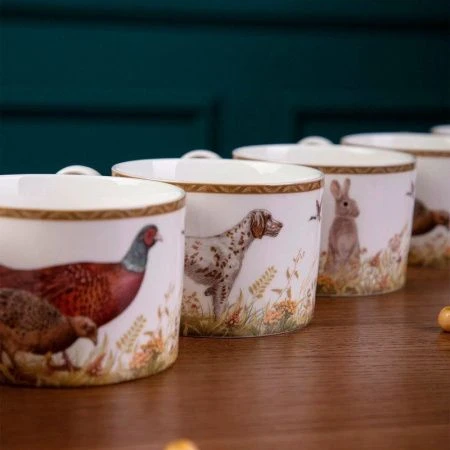 Чайный набор 14пр фарфор ОХОТА на 6 персон 300мл (4)