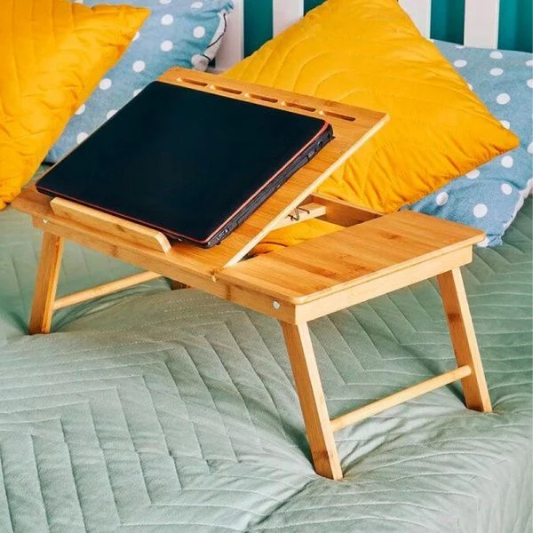 Поднос-столик 59,5*32,8*35см бамбук для ноутбука КТ-СН-01 (5) ВЫВОД