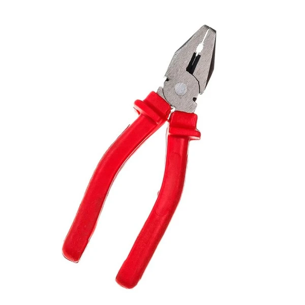 Плоскогубцы комбинированные металл 160мм шлифованные, пластиковые рукоятки, LOM 1532377 (1/50)