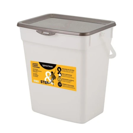 Контейнер для стирального порошка 6л пластик Step антрацит (10)