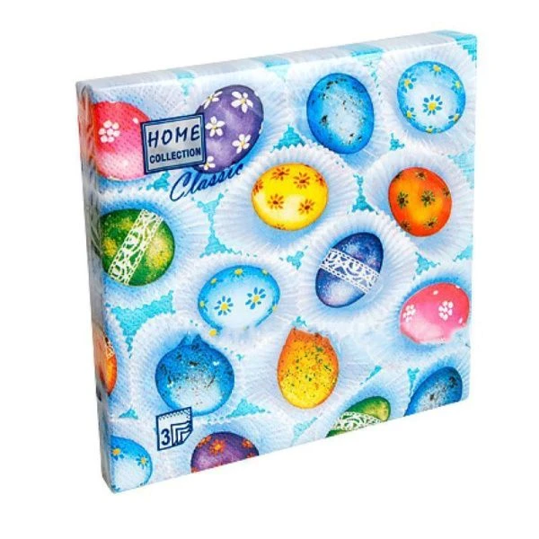 Салфетки бумажные Art Bouquet 20шт 3-х слойные 33*33 Пасхальное угощение (12)