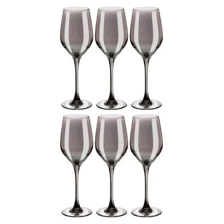 Бокалы для вина набор 6шт 350мл стекло СИЯЮЩИЙ ГРАФИТ (2)