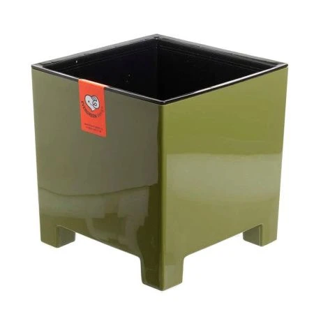 Горшок цветочный 2,1л 14*14см пластик НАРД с вкладкой папоротник (8)