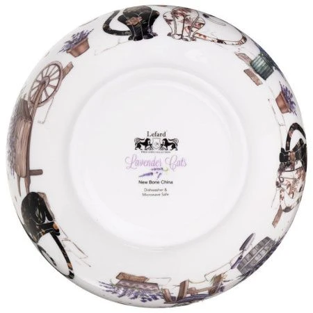 Салатник 730мл 15*7см фарфор ЛАВАНДОВЫЕ КОТЫ (36)