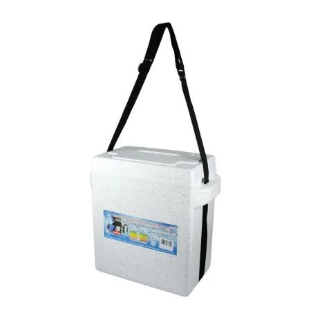 Термобокс полистирол 19/20л Icetime белый/мрамор (6)