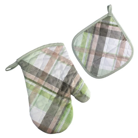 Кухонный набор 2пр (прихватка, рукавица) рогожка КАНТРИ LeSonnet арт. 16 ВЫВОД Кухонный набор 2пр (прихватка, рукавица) рогожка КАНТРИ LeSonnet арт. 16 ВЫВОД