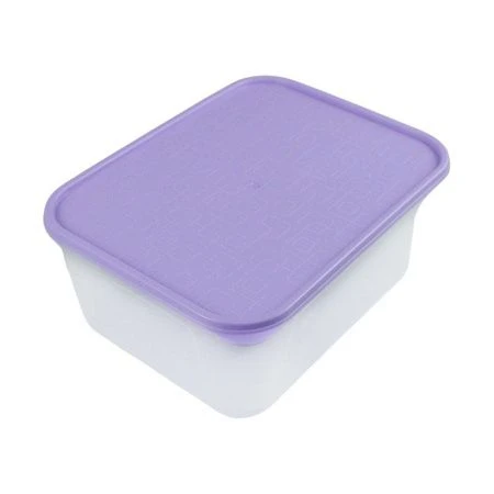 Контейнер пищевой 2л 207*157*83мм пластик прямоугольный сиреневый (44)