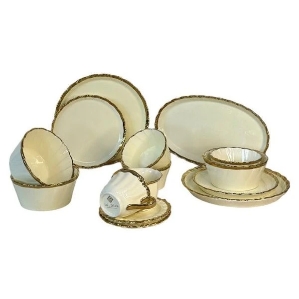 Столовый набор 39пр керамика KAITLUN слоновая кость