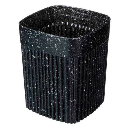 Стакан 650мл 90*90*110мм пластик VELVET черный гранит (18)