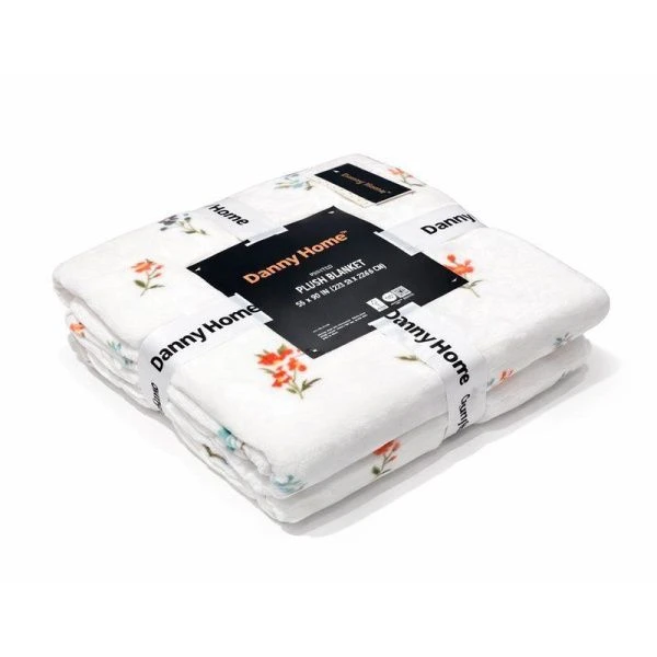 Плед евро 230*230см 350г/см Фланелевый плюш темное BL23-2/JC-18249 (8)