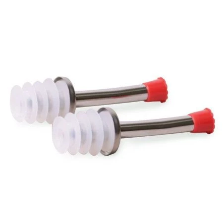 Дозатор для бутылок набор 2шт нерж.сталь/пластик (24/288)